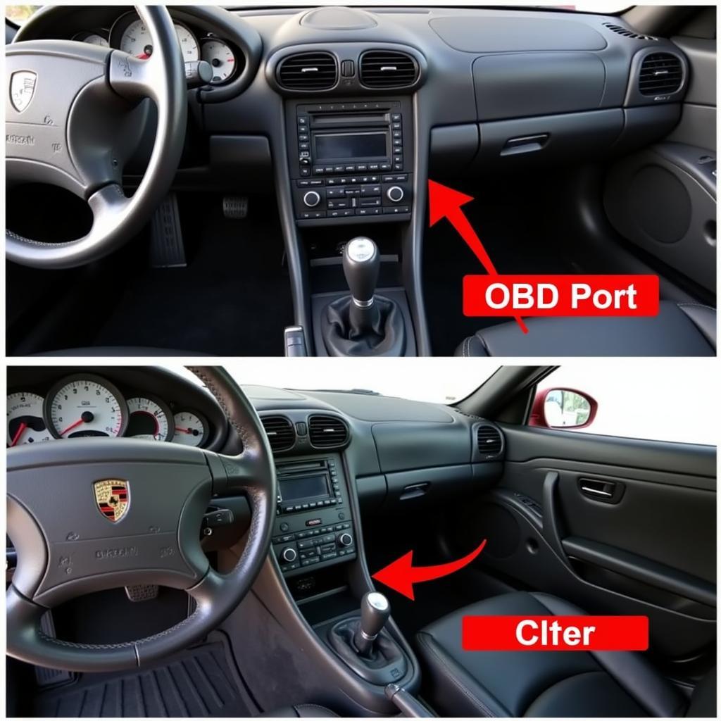 Porsche 996 OBD-II Port Location