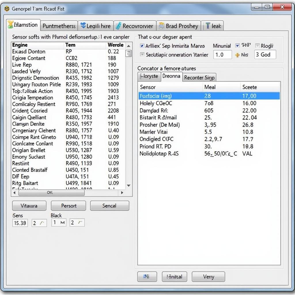 Porsche Boxster Diagnostic Software Interface