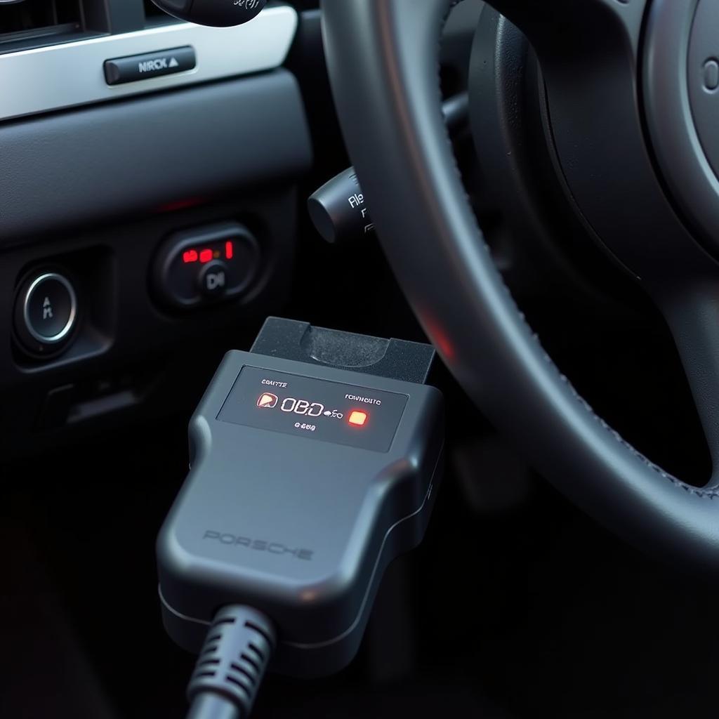 Porsche Connected to OBD Scanner