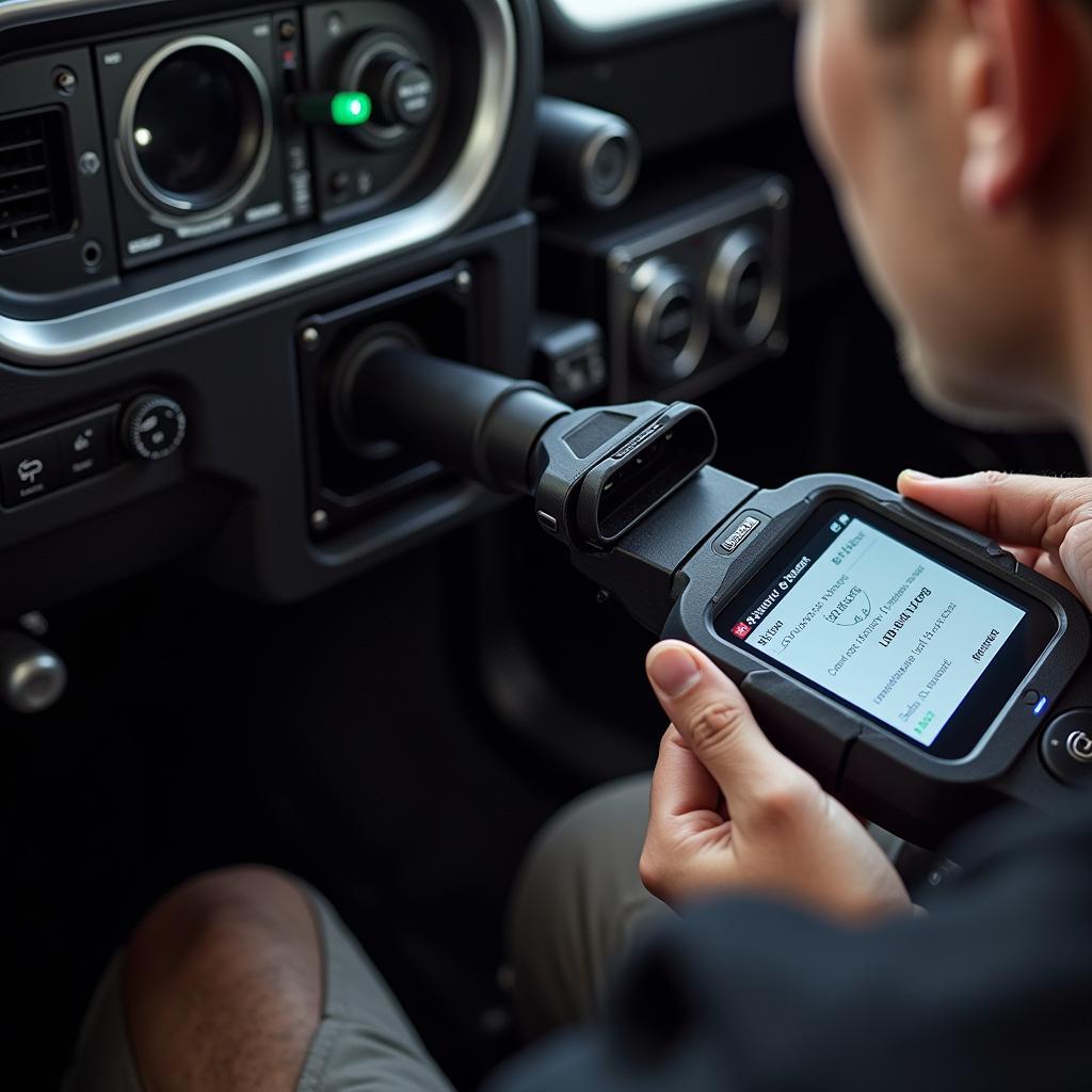 Connecting a diagnostic scanner to a Porsche's OBD-II port