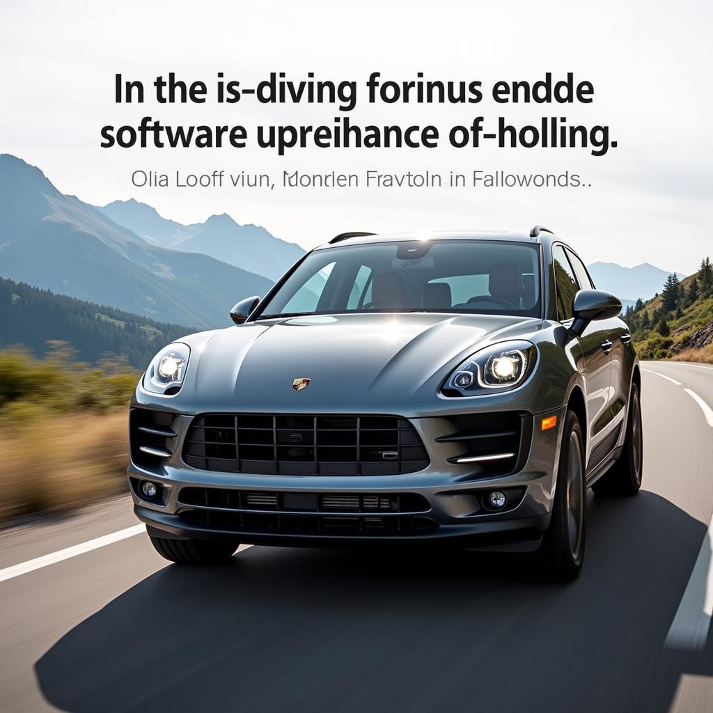 Porsche Macan Diesel Software Update: Performance Boost