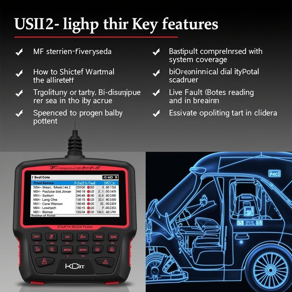 Porsche U480 OBD2 Scanner Key Features