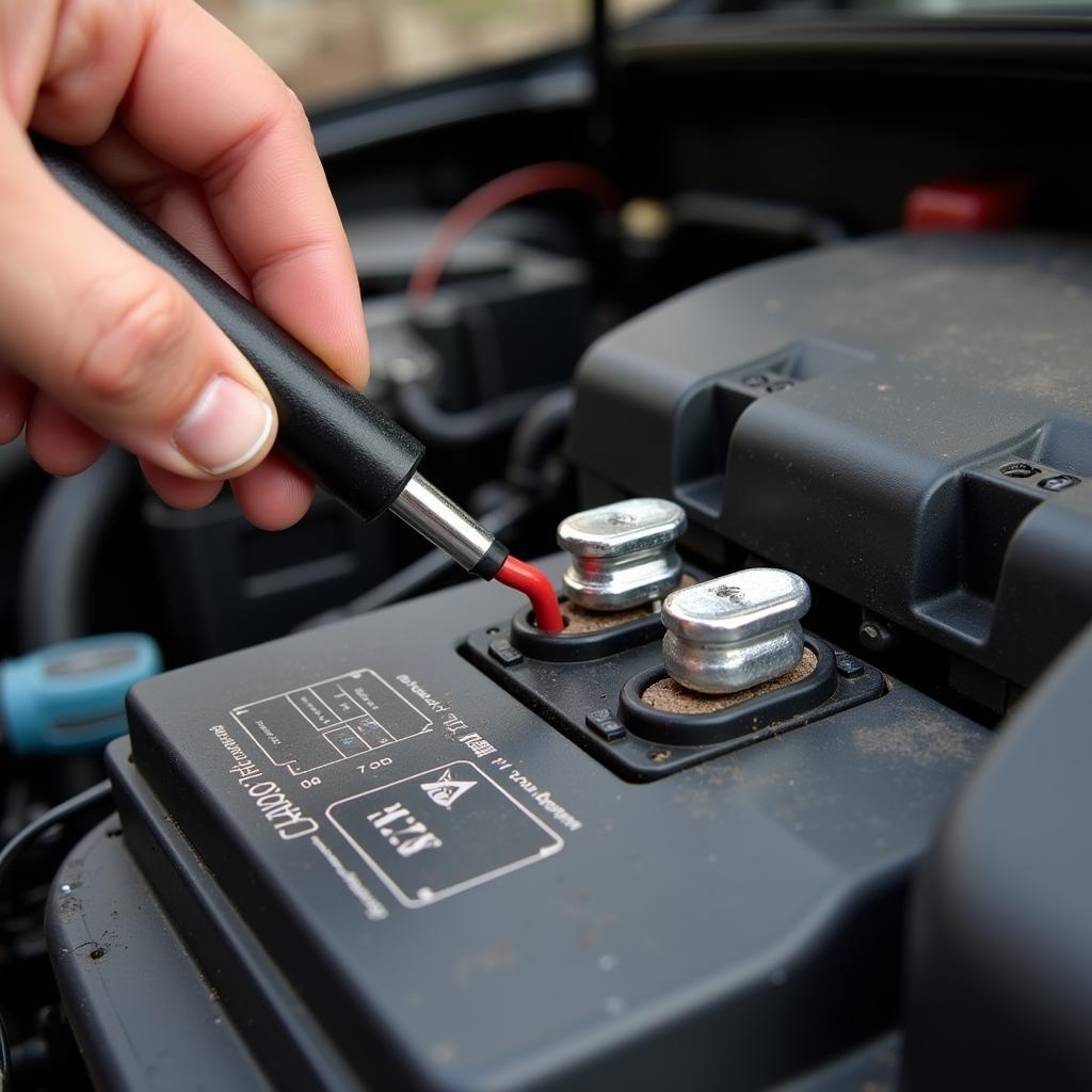 Inspecting a Prius 12V Battery