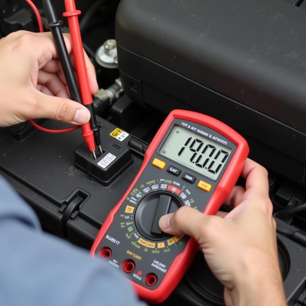 Testing the Prius 12V Battery with a Multimeter