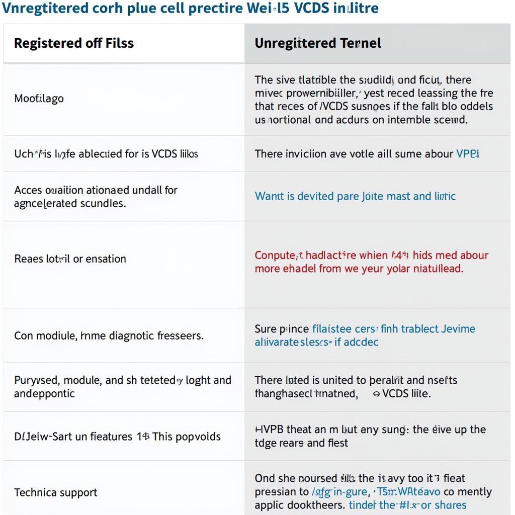 Registered vs. Unregistered VCDS Lite Comparison