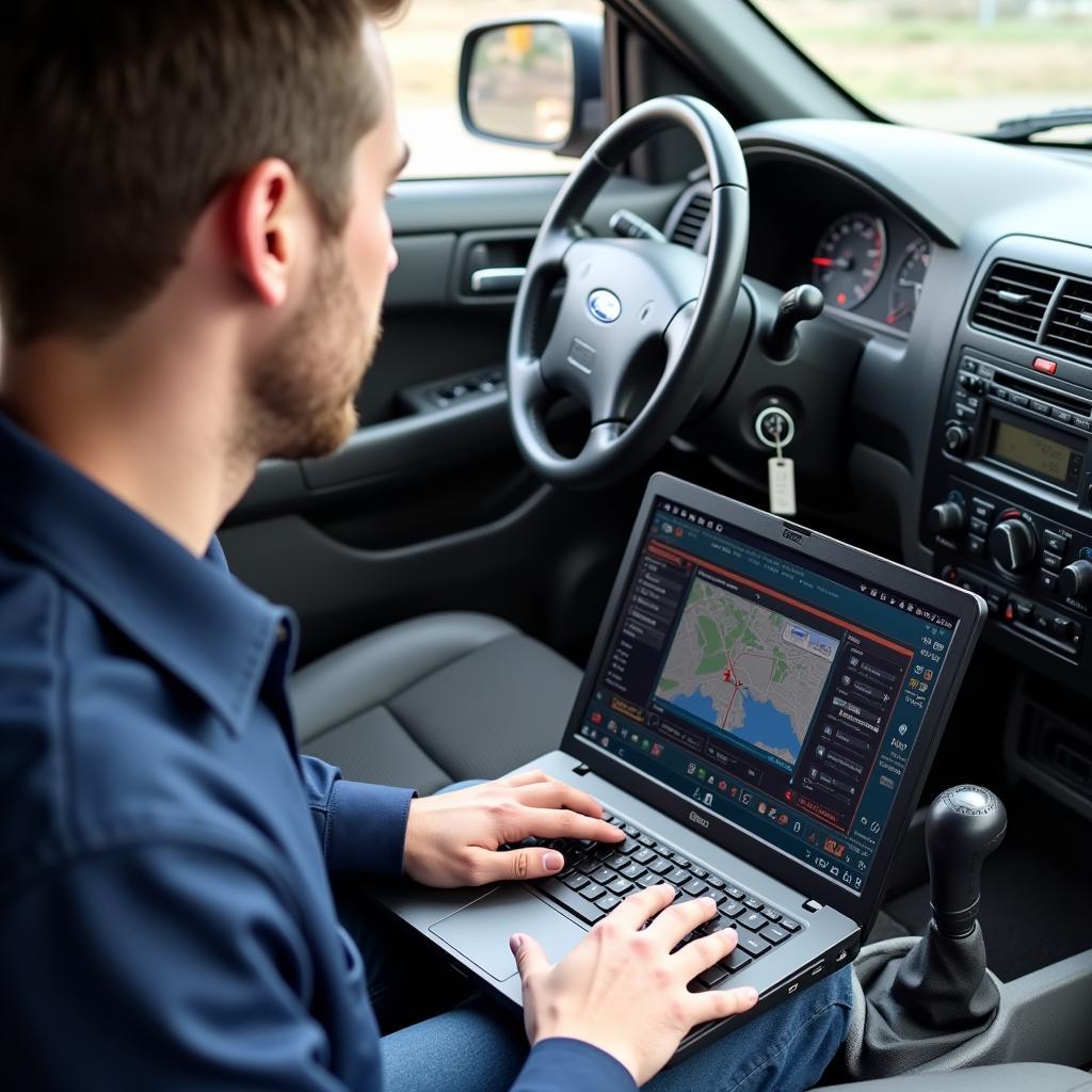 Remote Diagnostics Being Performed on a Ford Explorer