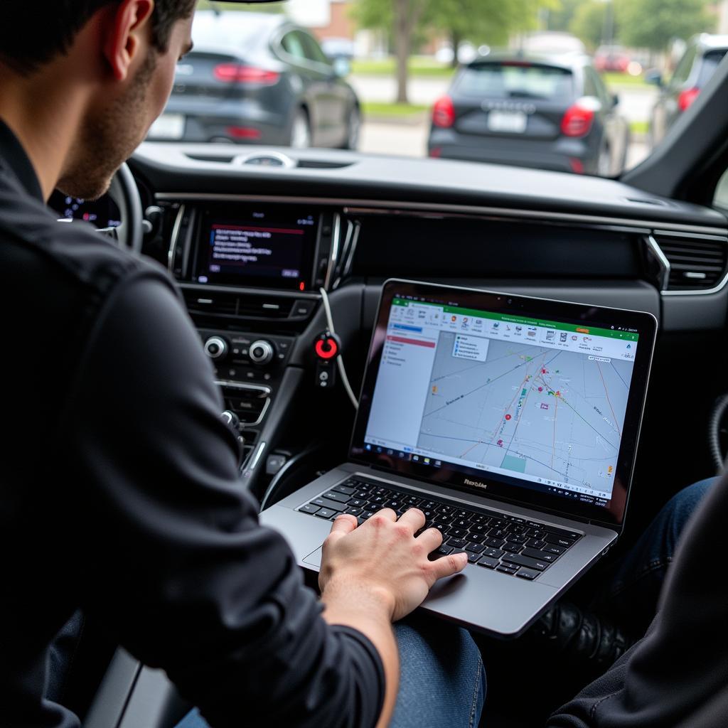 Remote Porsche Macan Software Installation Process