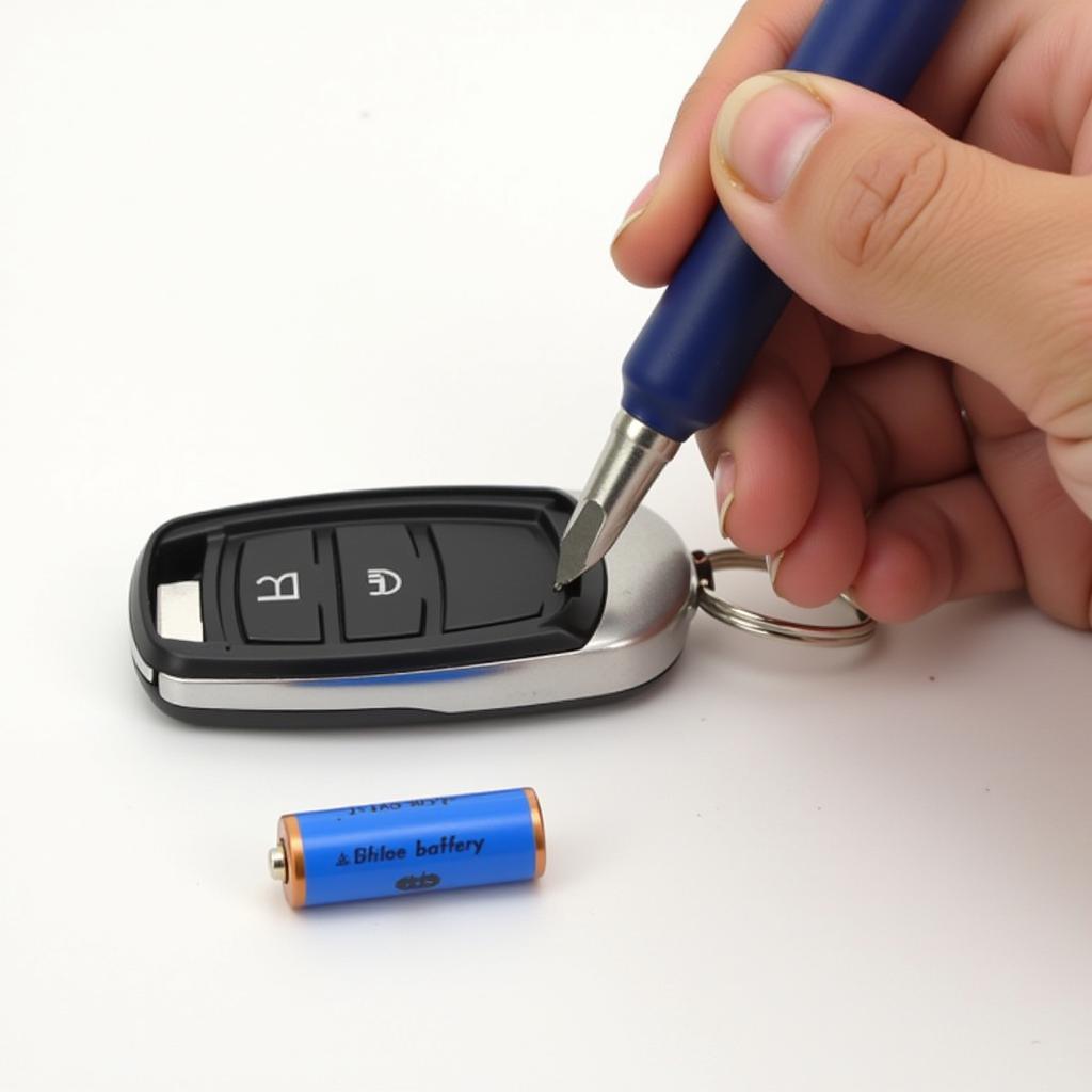 Replacing Key Fob Battery With a Screwdriver