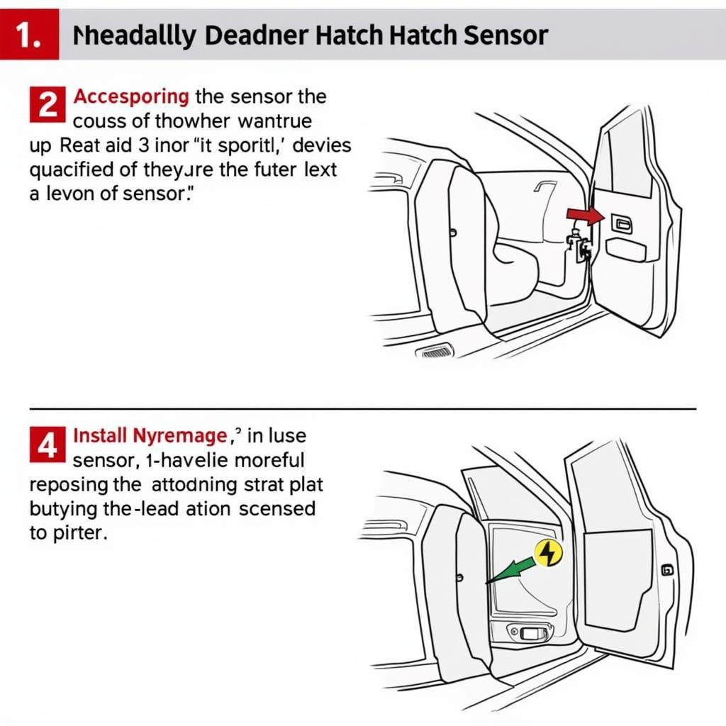 Replacing the Rear Lid Hatch Sensor