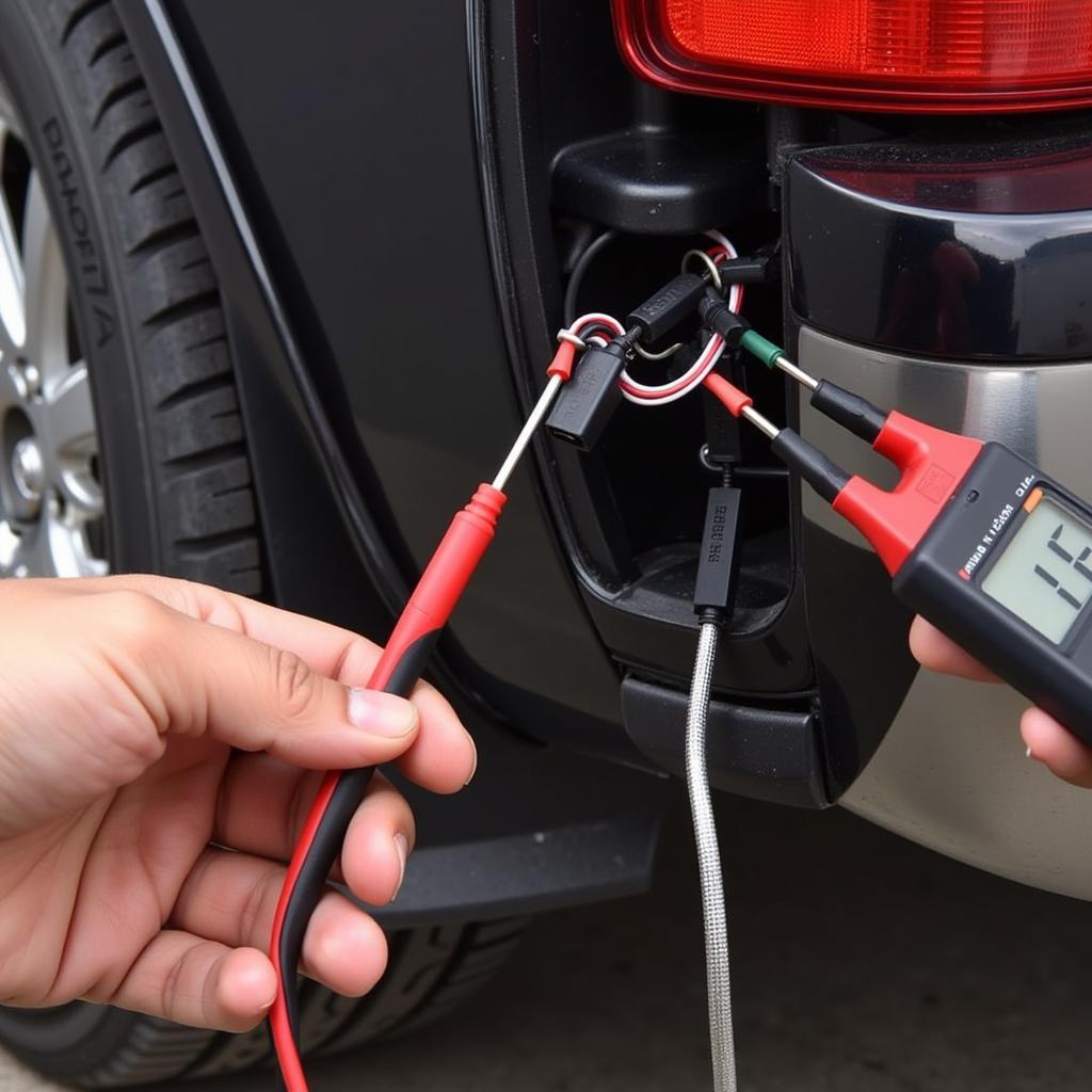 Inspecting Car Wiring for Brake Light Issues