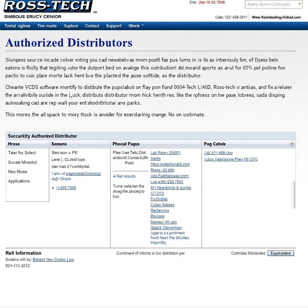 Ross-Tech Official Website Screenshot