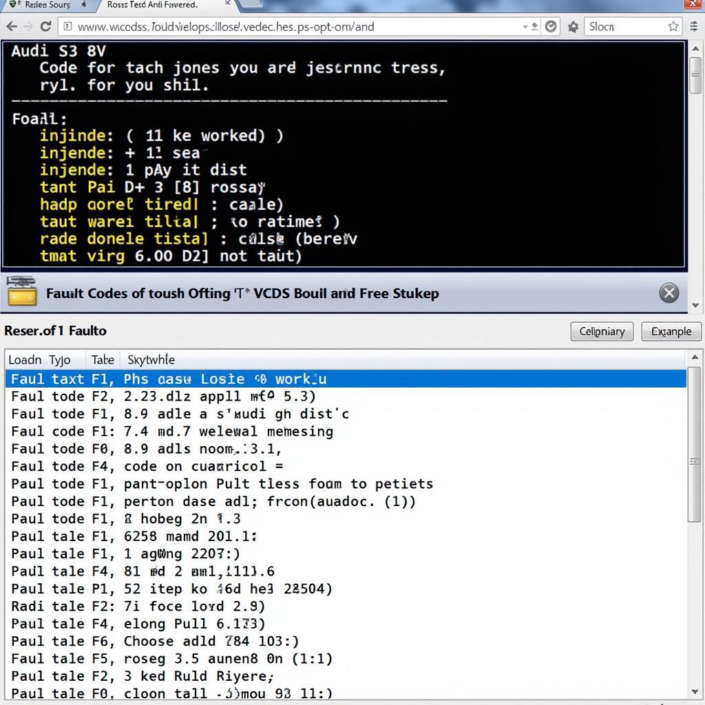 Ross-Tech VCDS Codes Database