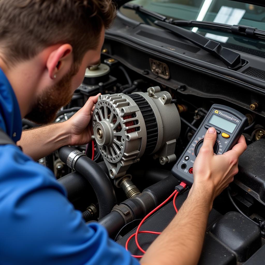 Saab 93 Alternator Inspection