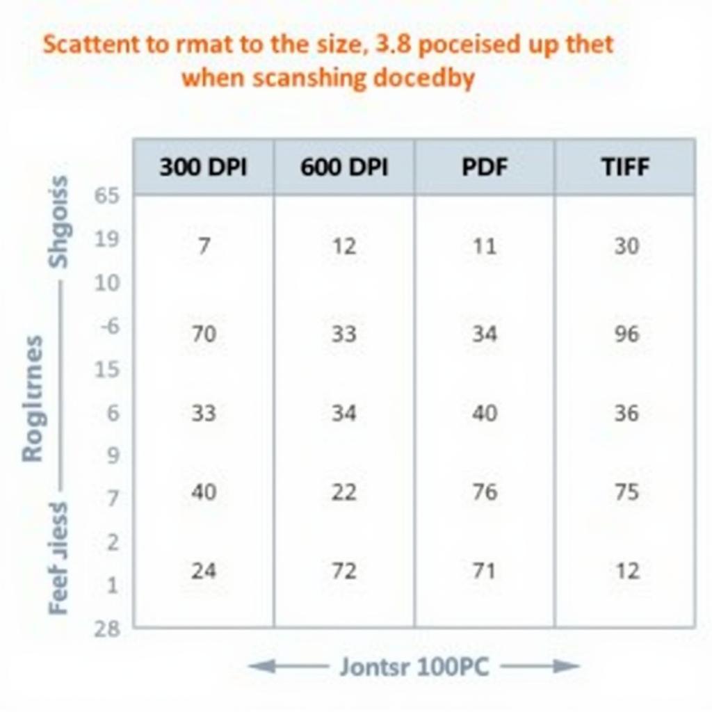 Scanned Document Size Comparison