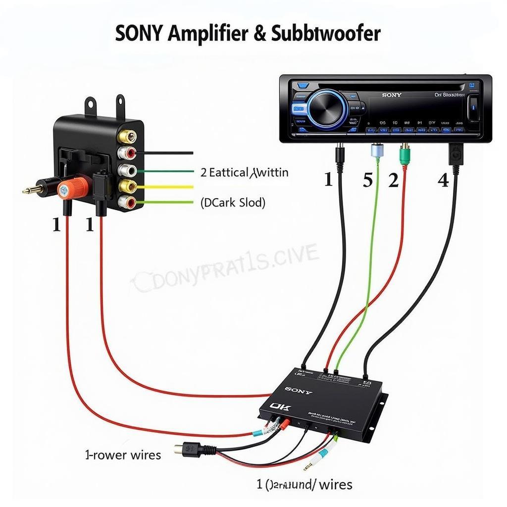 Sony Car Radio Amplifier and Subwoofer Installation