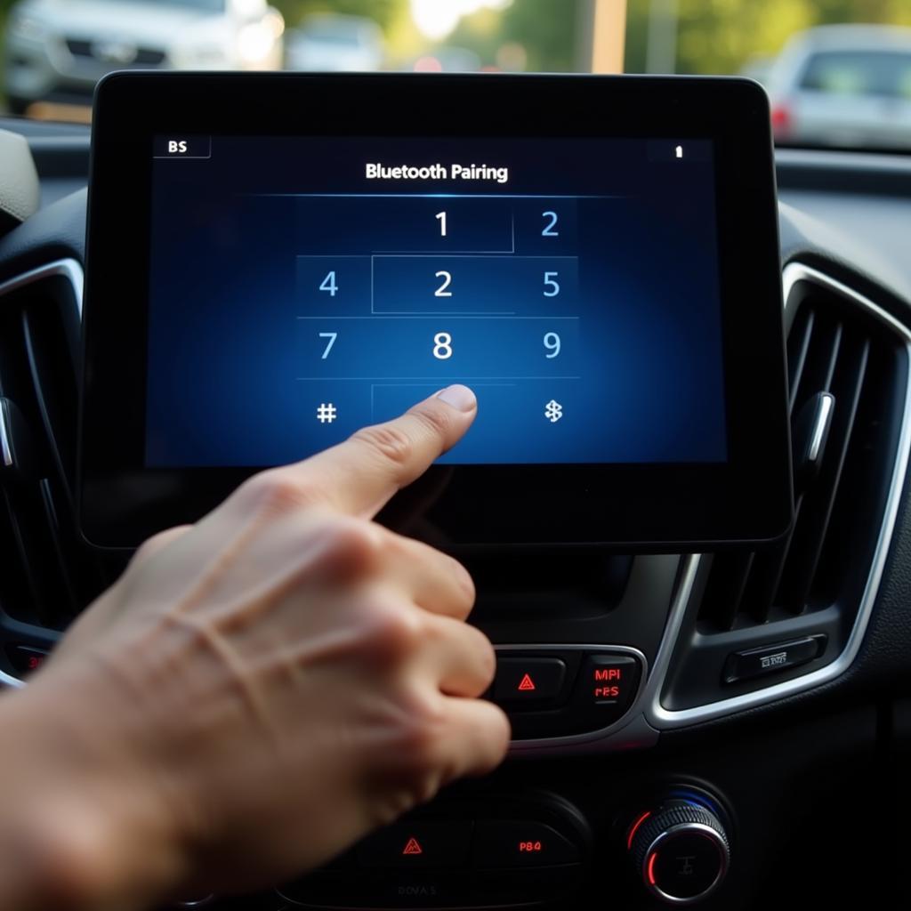 Entering the Bluetooth Passcode on a Sony Car Radio