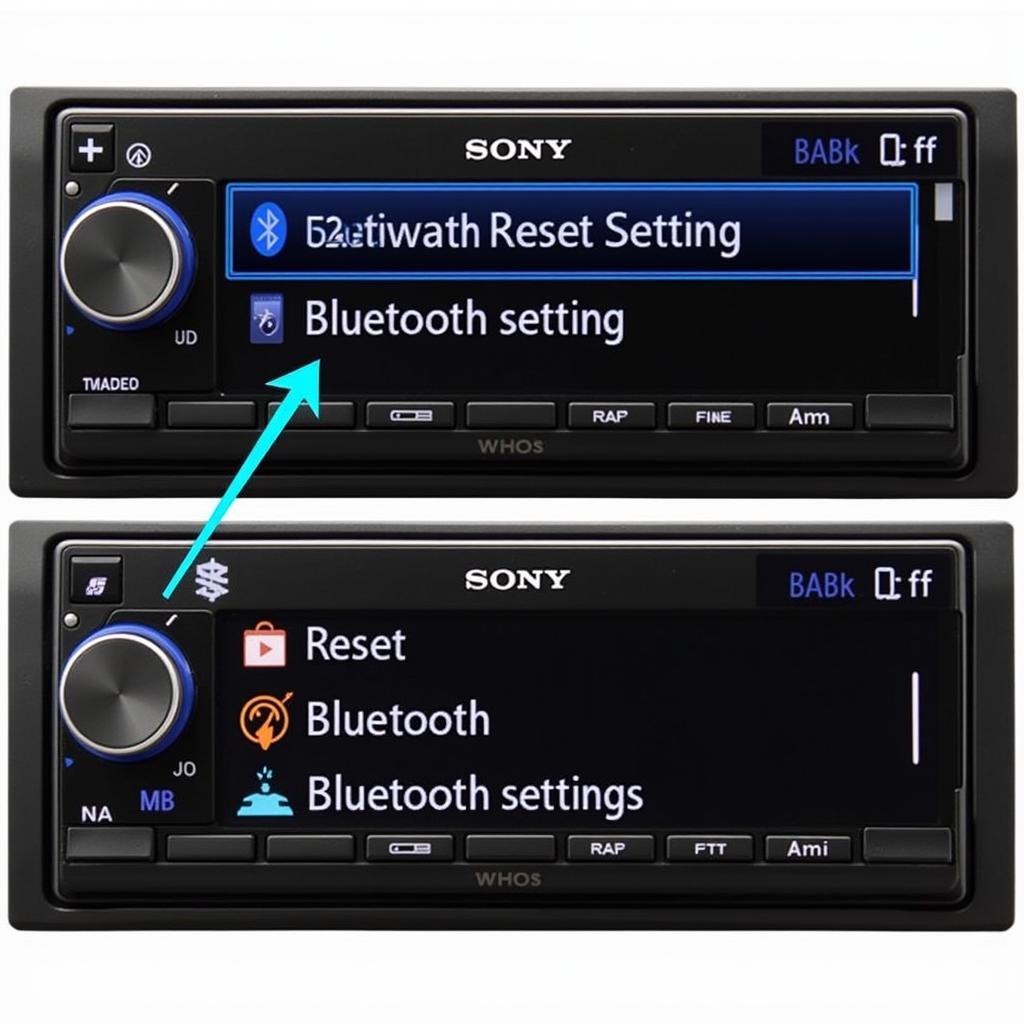 Resetting the Bluetooth Settings on a Sony Car Radio