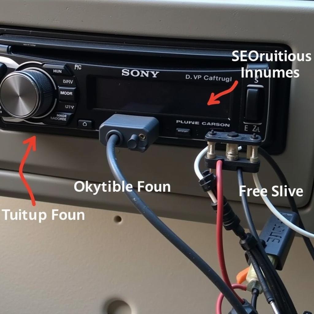 Inspecting the Wiring Harness of a Sony Car Radio