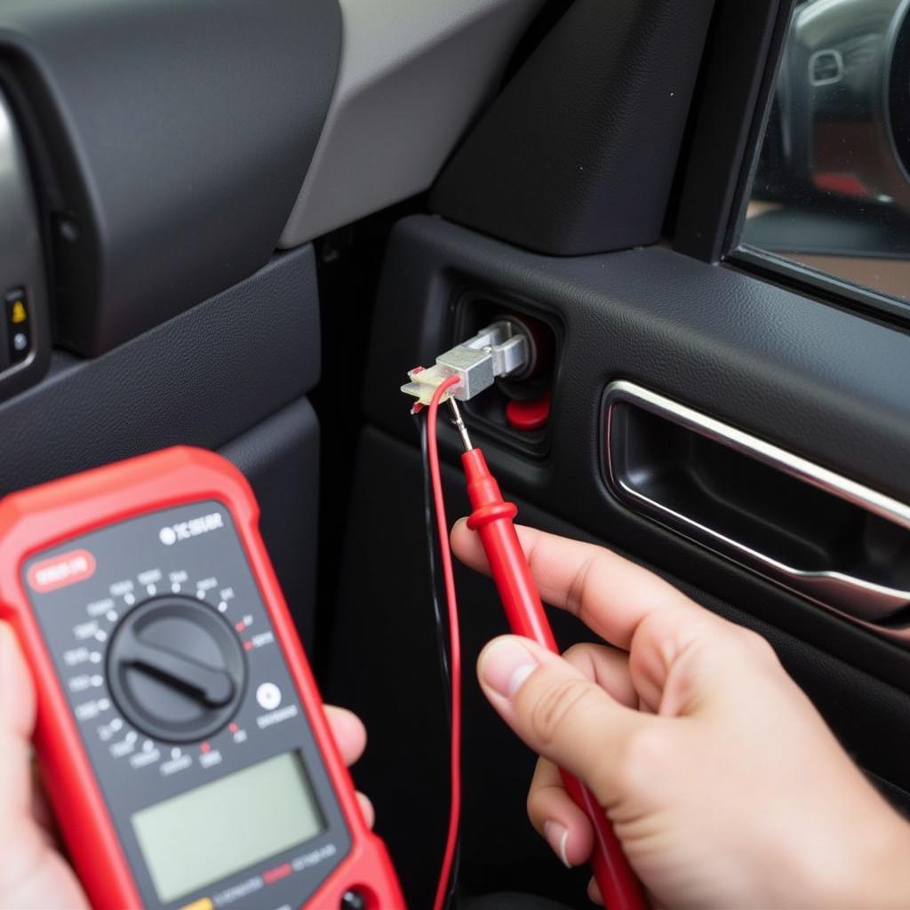 Testing the Wiring of a 2003 Mercedes C240 Side Mirror