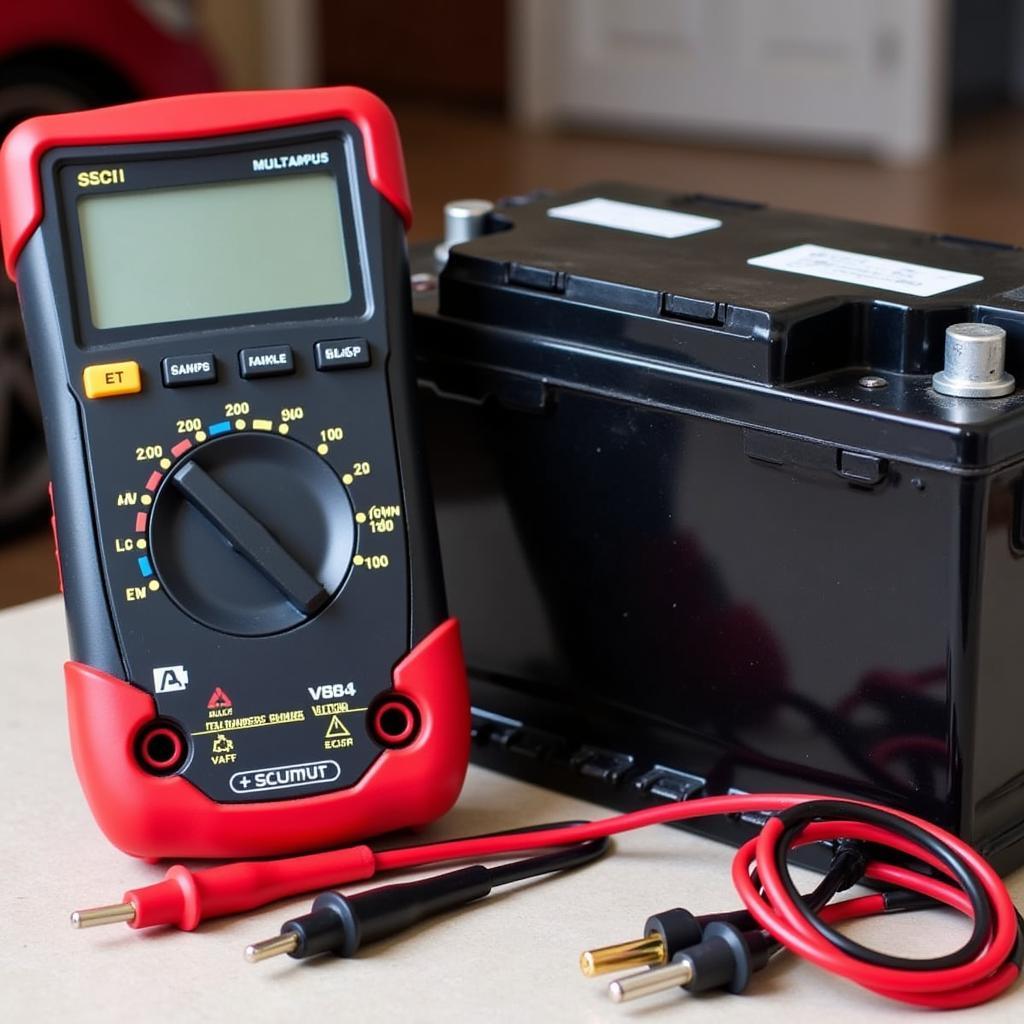 Multimeter Setup for Battery Drain Test