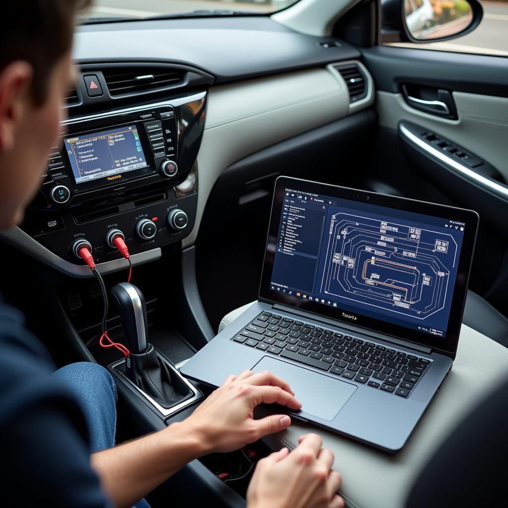 Using a Wiring Harness for Remote Diagnosis of a Toyota Car Radio