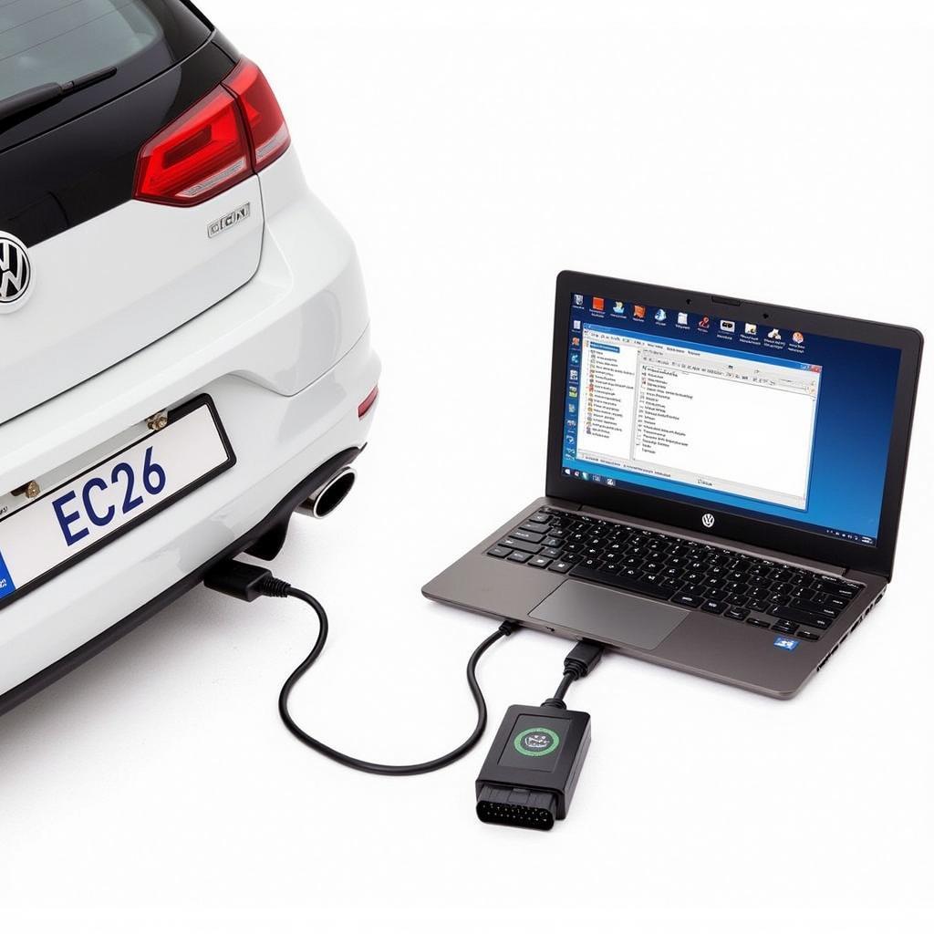 VCDS 2023 Connected to Car's OBD-II Port