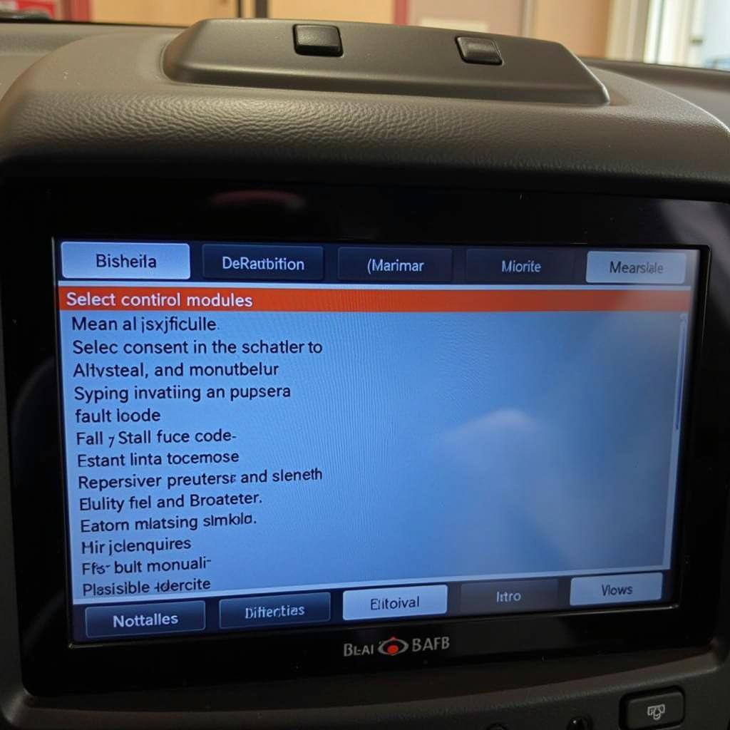 VCDS Main Screen on Audi B8 S4