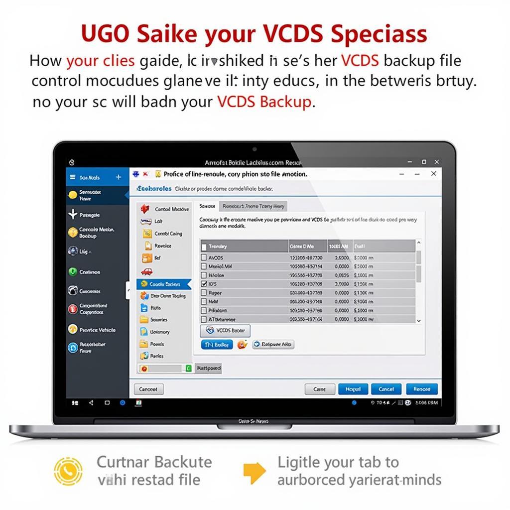 Restoring Original Coding with VCDS: Backup File on Laptop