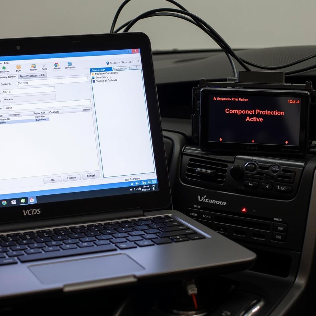 VCDS Software Adapting Car Radio with Component Protection