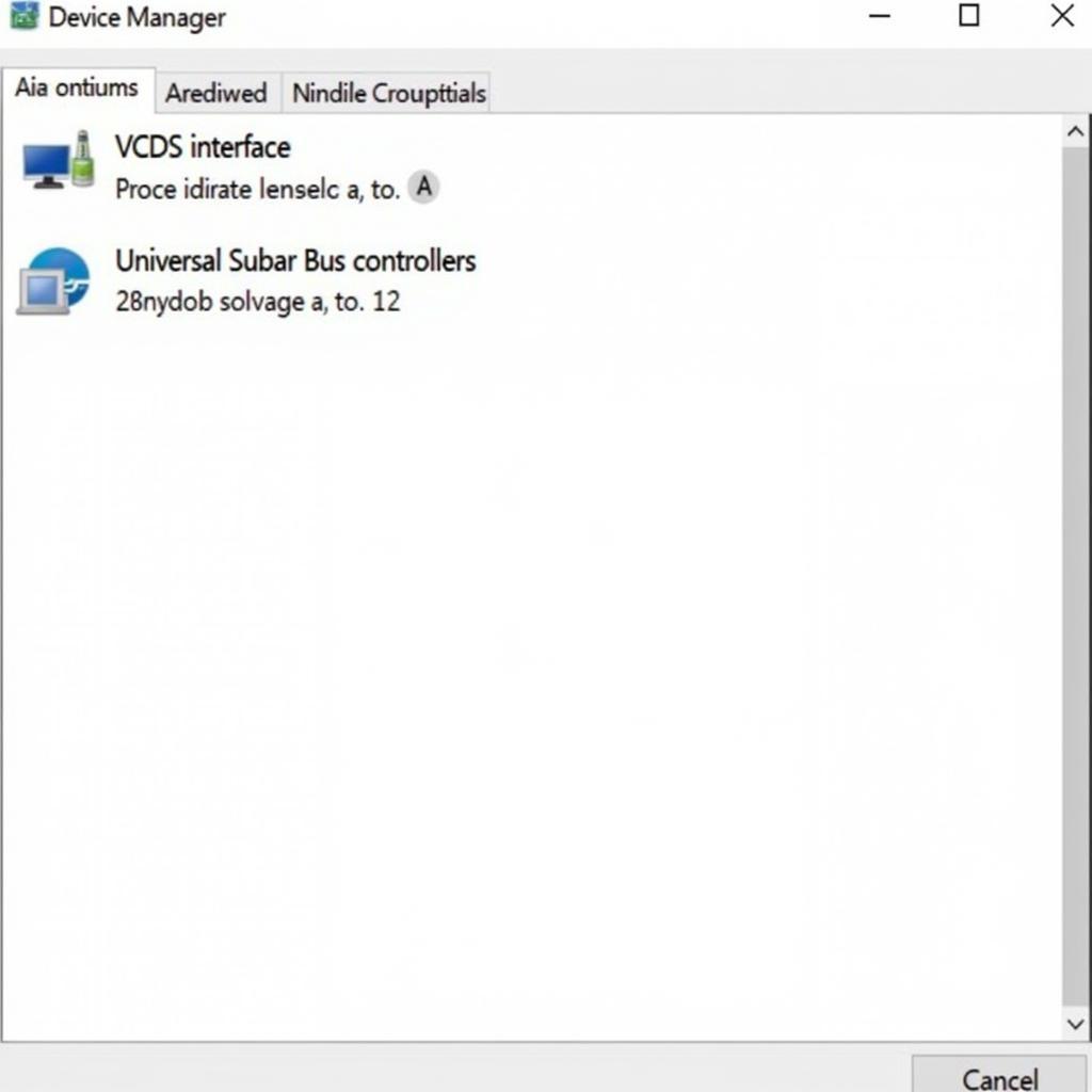 VCDS Interface Listed in Windows 10 Device Manager