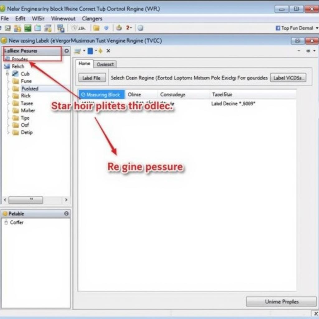 Locating the Fuel Pressure Measuring Block in VCDS