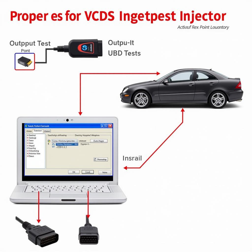 VCDS Injector Test Setup