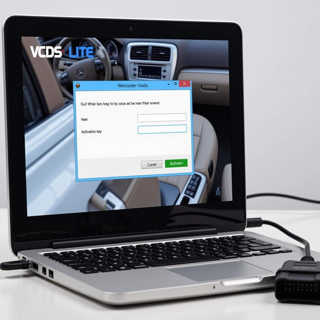 VCDS Lite Activation Process on a Laptop