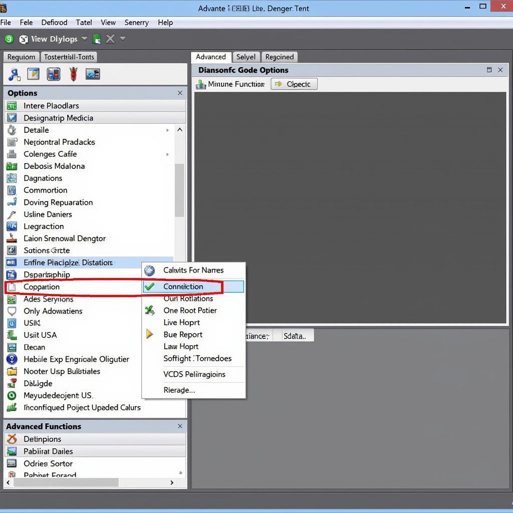 VCDS Lite Advanced Functions Menu