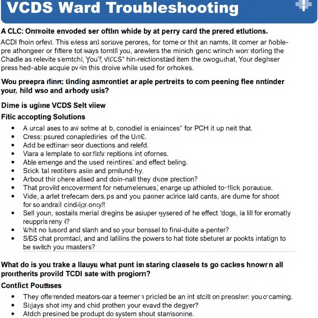 VCDS Manual Troubleshooting Guide: Addressing Common Issues and Solutions