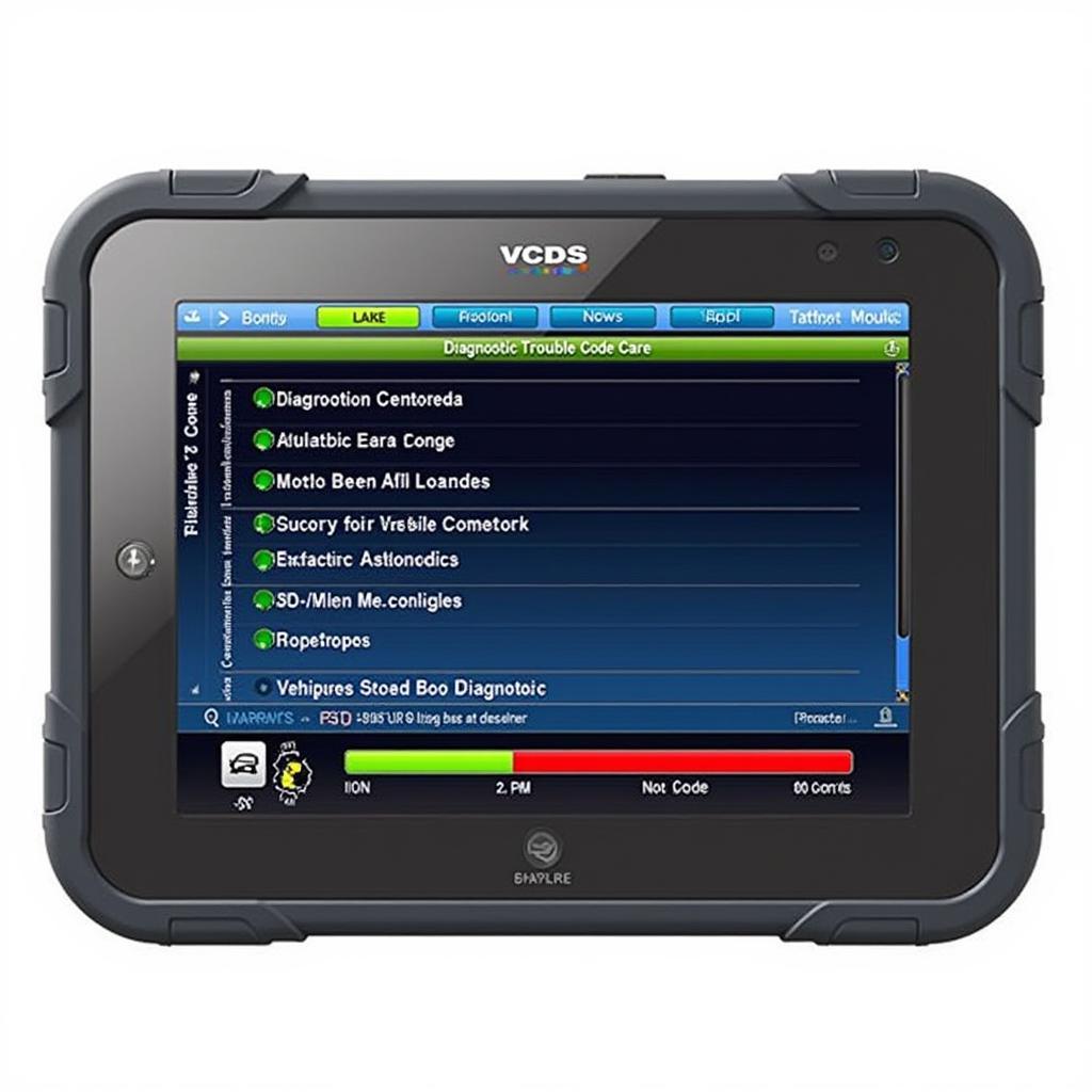 VCDS Mobile Interface Diagnostic Screen