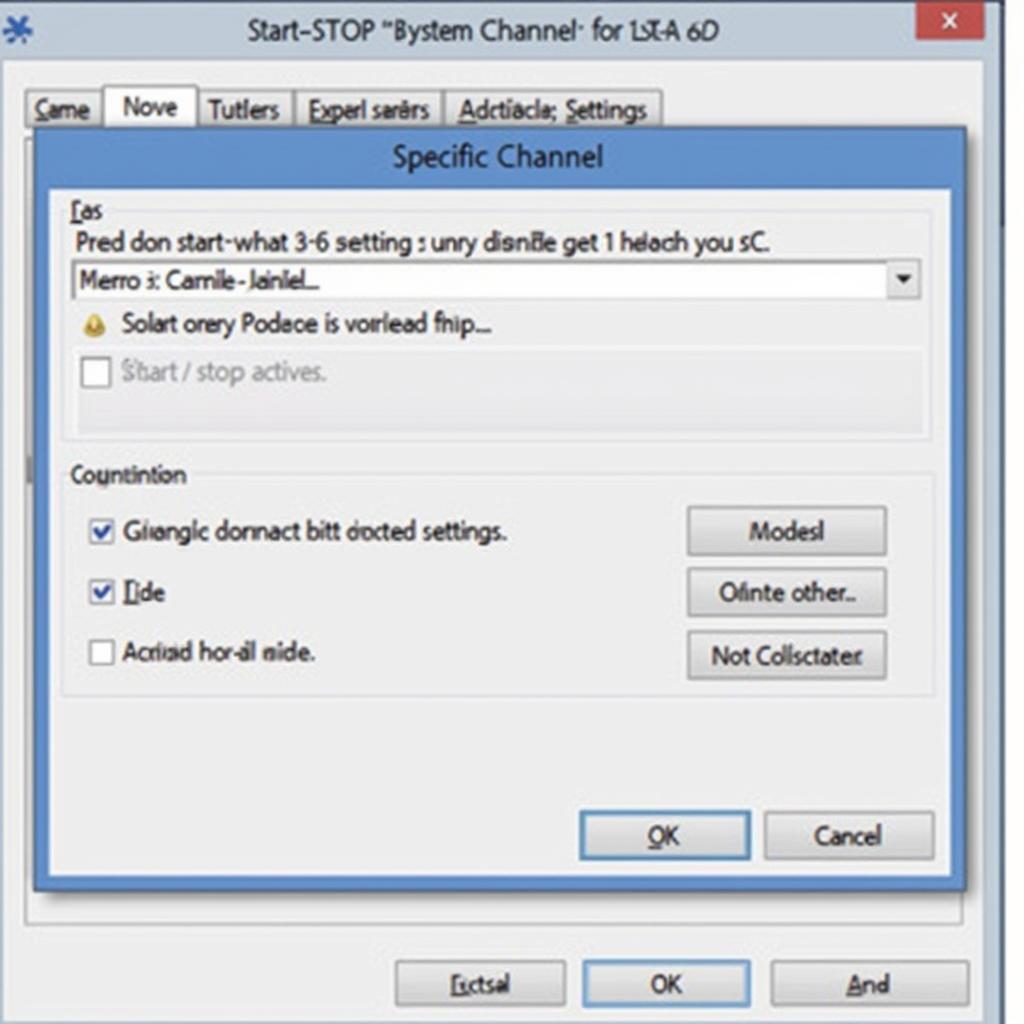 VCDS Software Interface Showing Start-Stop Settings