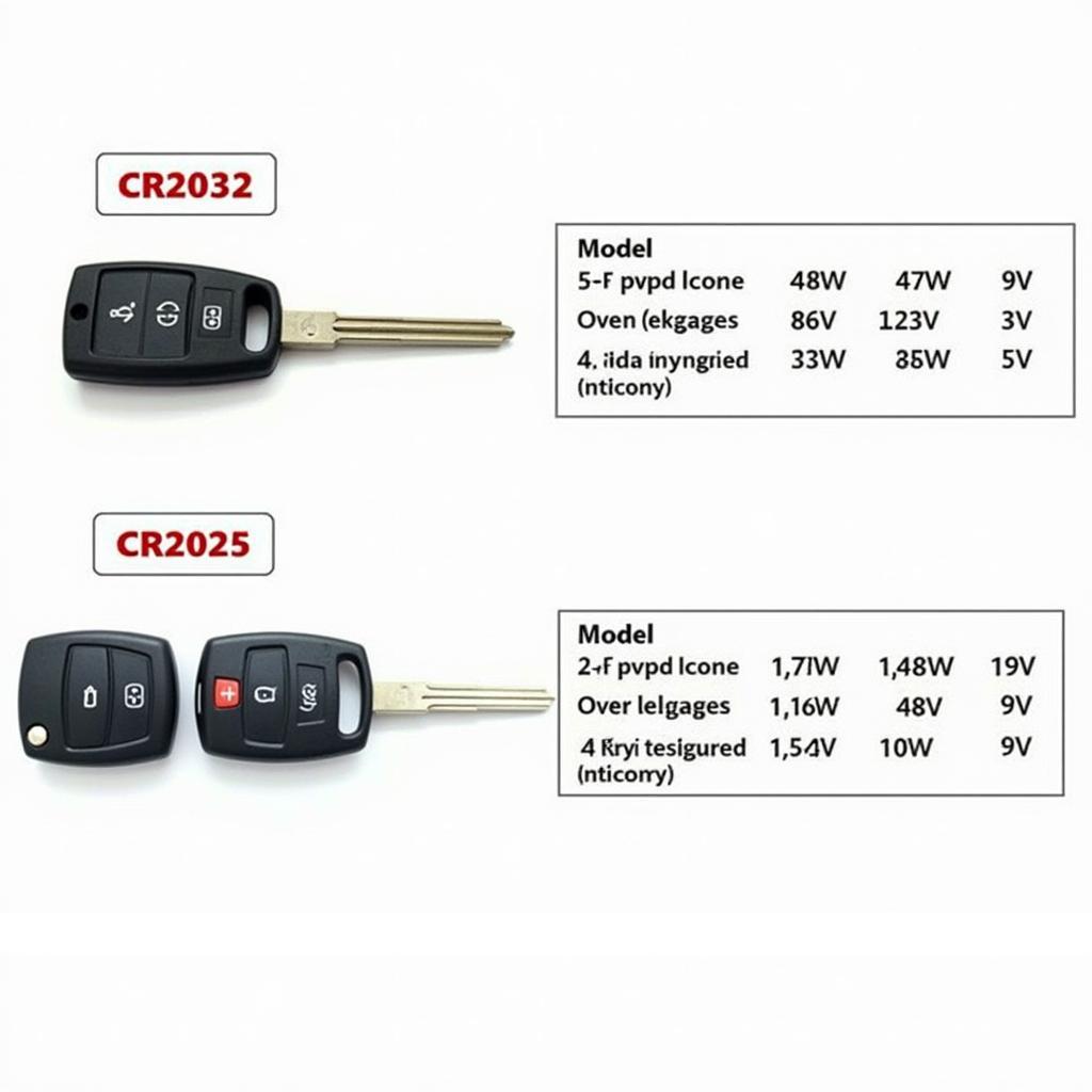 VW Key Fob Battery Types