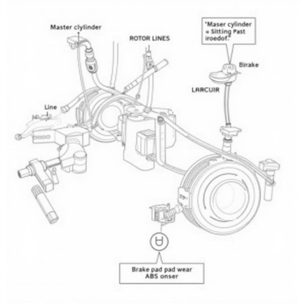 VW Passat Brake System Components Diagram