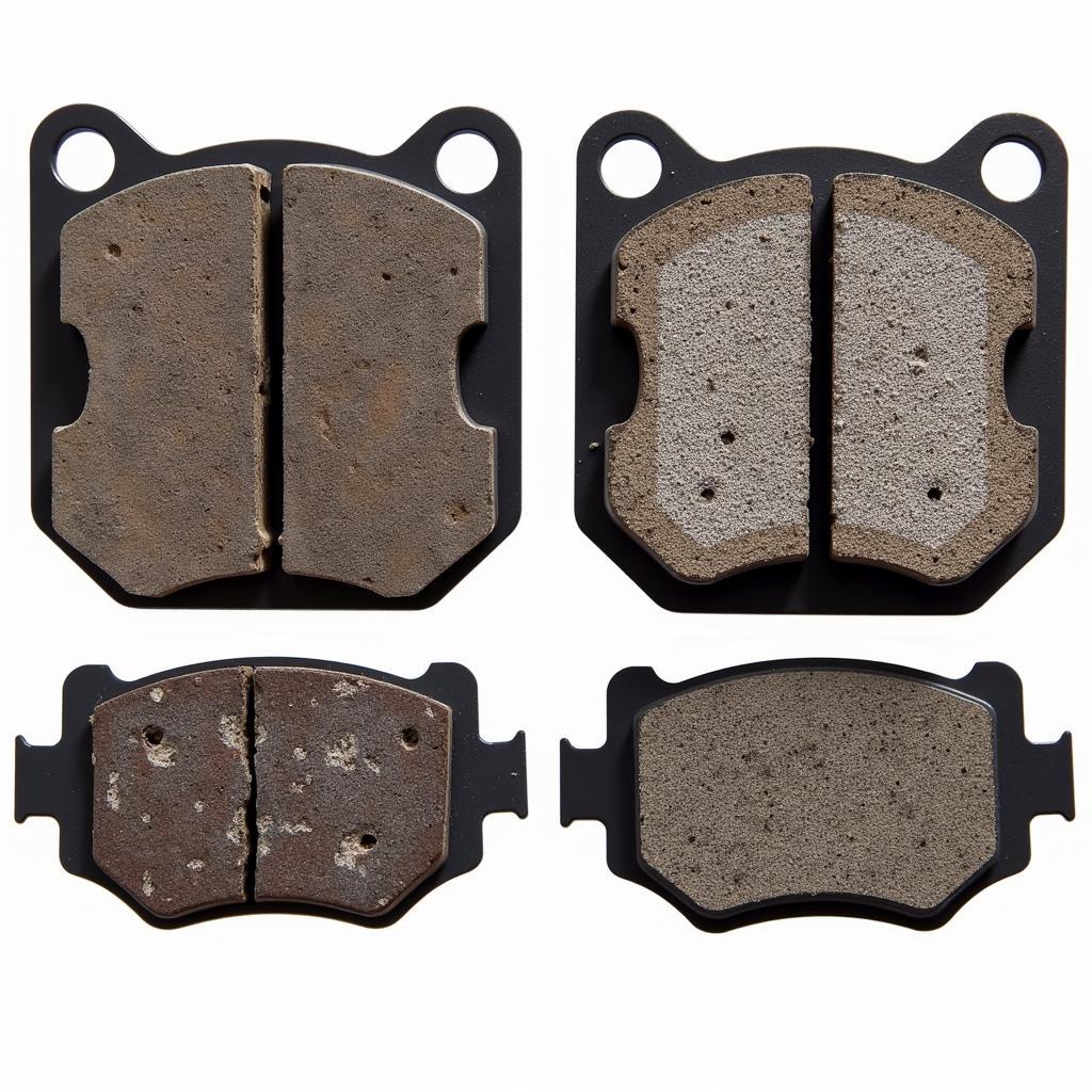 Worn Brake Pads vs. New Brake Pads