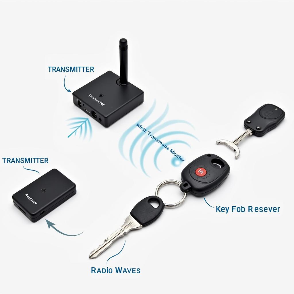 X6100 Key Fob Locator Components