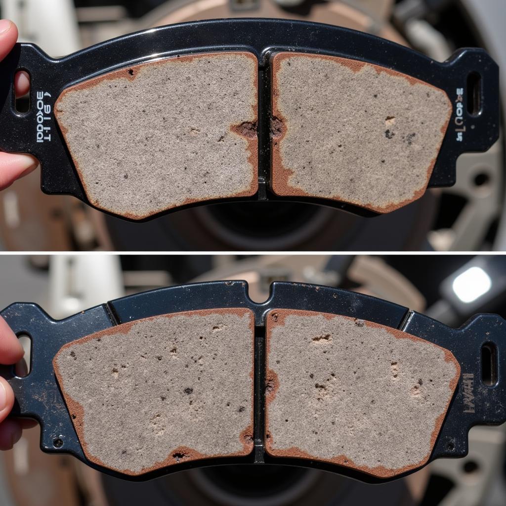 Worn Brake Pads on a 2000 Corolla