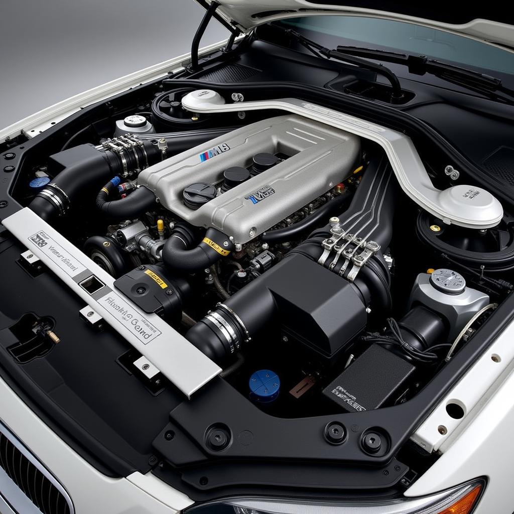 2005 BMW M5 V10 Engine Close-up