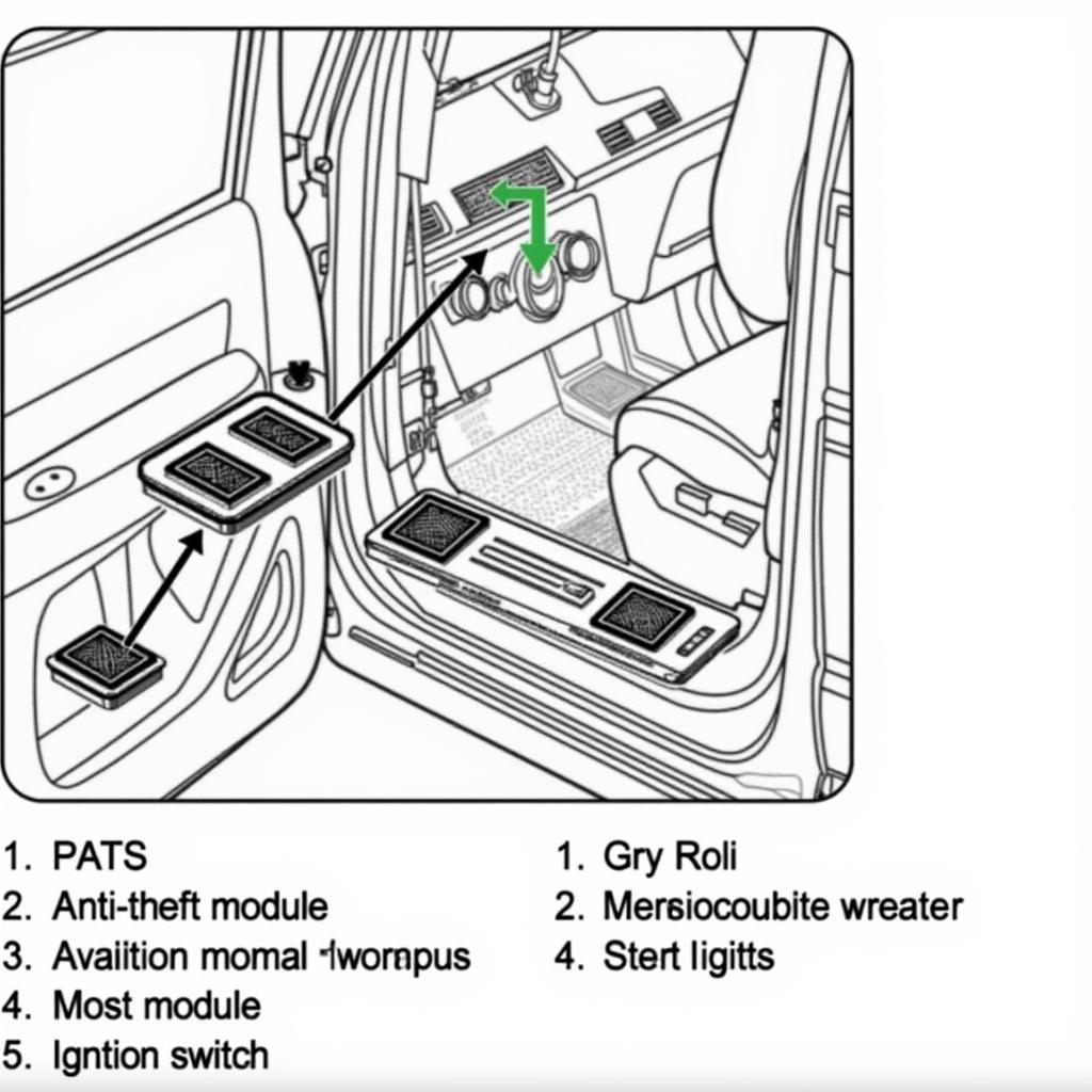 2005 Ford Escape Anti-theft System Location