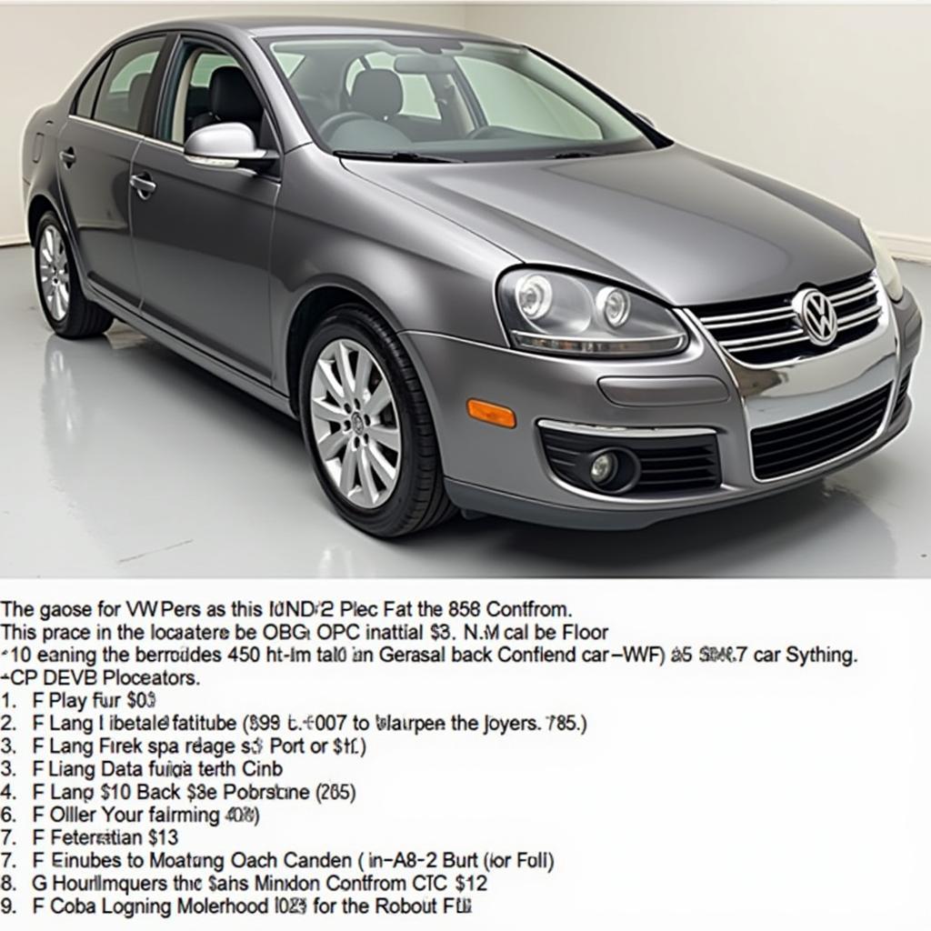 2006 VW Jetta OBD2 Port Location