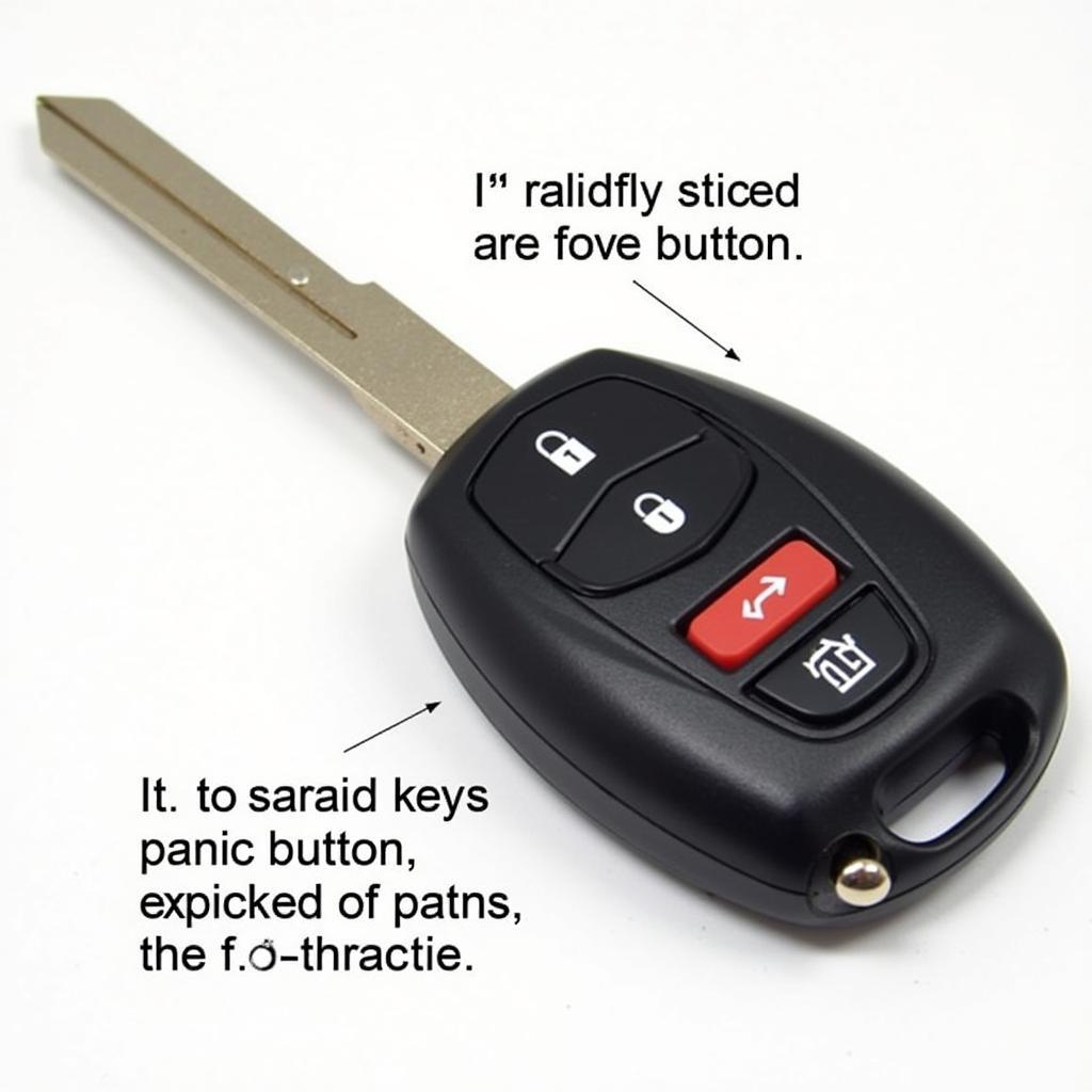 2007 Camry Key Fob with Alarm Button