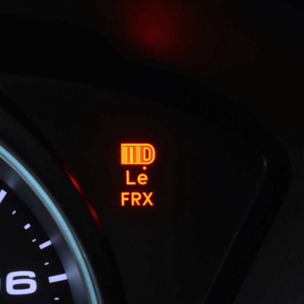 2012 Hyundai Sonata brake warning light illuminated on the dashboard