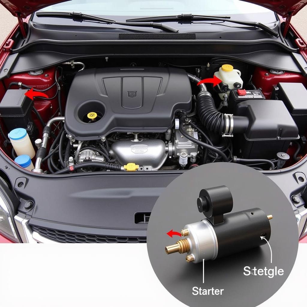 Locating the Starter on a 2013 Dodge Avenger