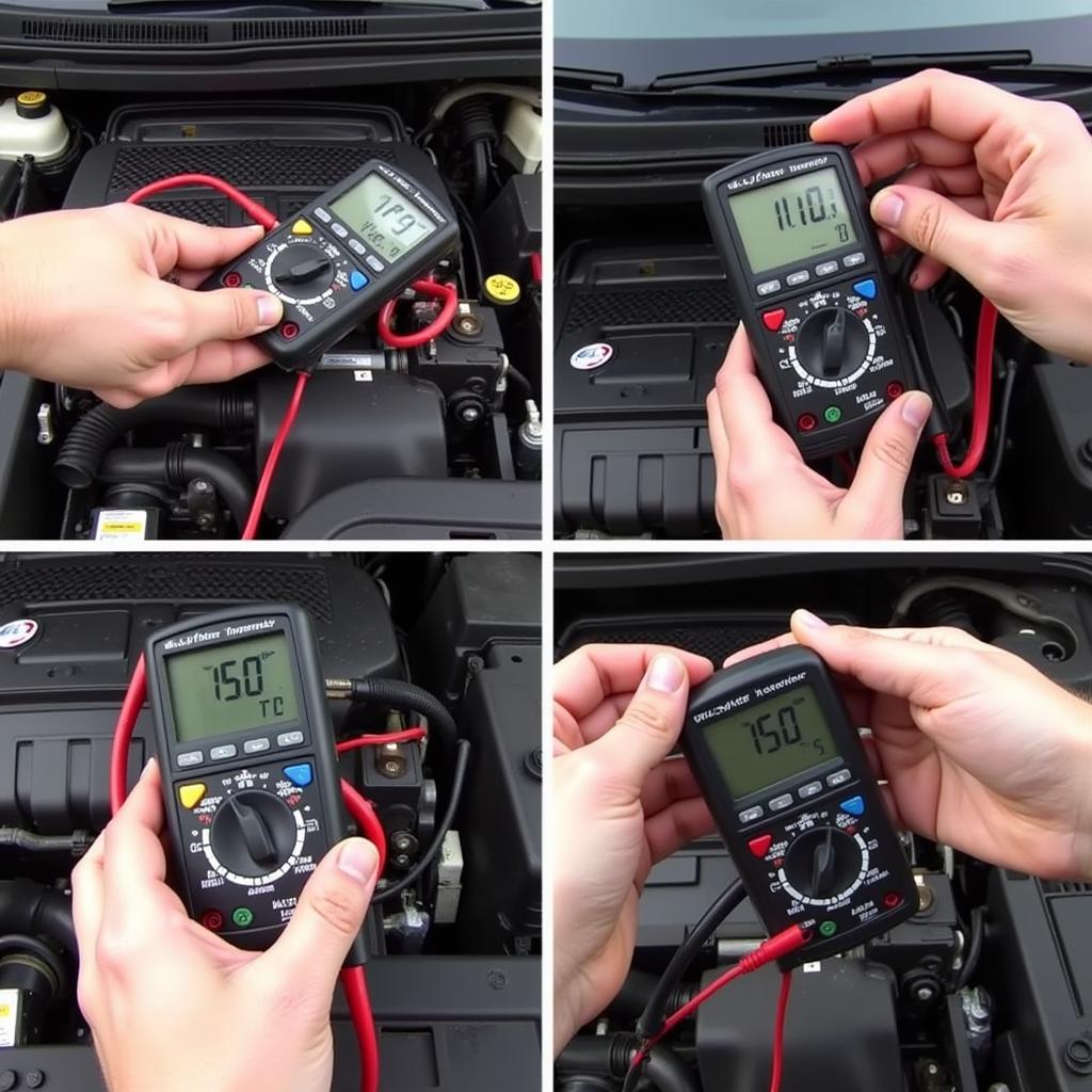 Testing a 2015 Chrysler 200 Battery with a Multimeter