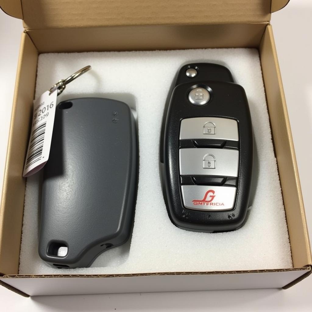 New 2016 Chevrolet Equinox key fob with price tag